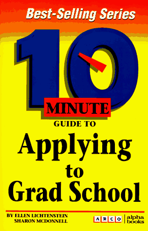 Imagen de archivo de Arco 10 Minute Guide to Applying to Grad School (10 Minute Guides) a la venta por Wonder Book