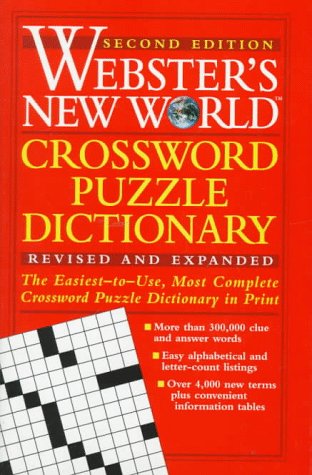 Beispielbild fr Webster's New World Crossword Puzzle Dictionary zum Verkauf von Half Price Books Inc.