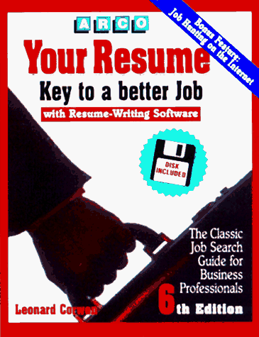 9780028613154: Arco Your Resume: Key to a Better Job : Software User's Manual