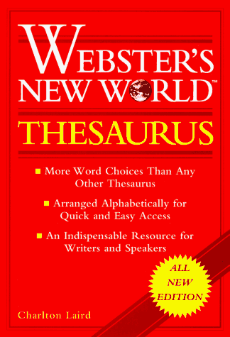 9780028613208: Webster'S New World Thesaurus: Thumb-Indexed