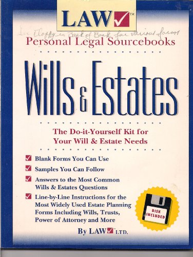 Beispielbild fr Personal Legal Sourcebook: Wills & Estates (Lawchek Personal Legal Sourcebooks) zum Verkauf von Wonder Book