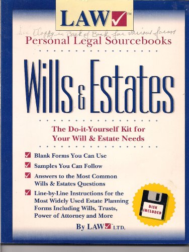 9780028614038: Wills and Estate Law: Lawcheck Personal Legal Sour Cebook, WI: Wills & Estates (Lawchek Personal Legal Sourcebooks)