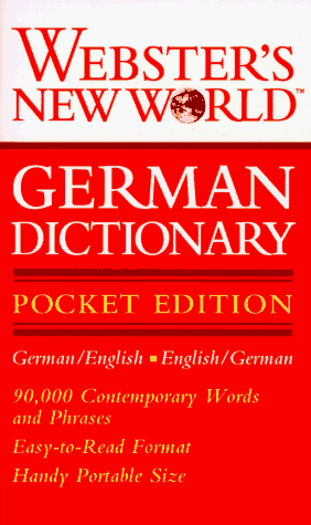 Imagen de archivo de Webster's New World German Dictionary : Pocket Edition a la venta por Better World Books: West