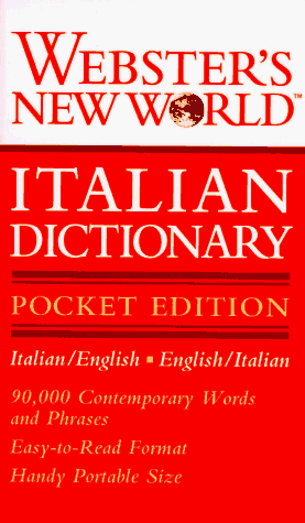 Imagen de archivo de Webster's New World Italian Dictionary : Pocket Edition a la venta por Better World Books