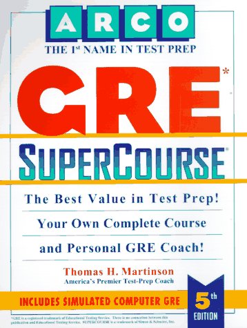 Gre Supercourse (SUPERCOURSE FOR THE GRE) (9780028617008) by Martinson, Thomas H.