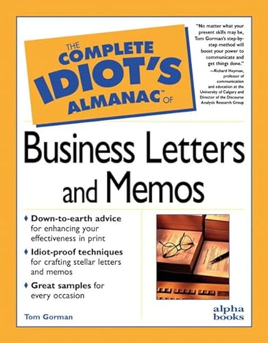 Stock image for The Complete Idiot's Almanac of Business Letters and Memos for sale by ThriftBooks-Atlanta
