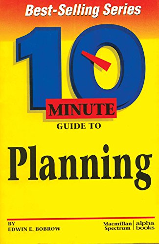 Beispielbild fr 10 Minute Guide to Planning (10 Minute Guides) zum Verkauf von Wonder Book