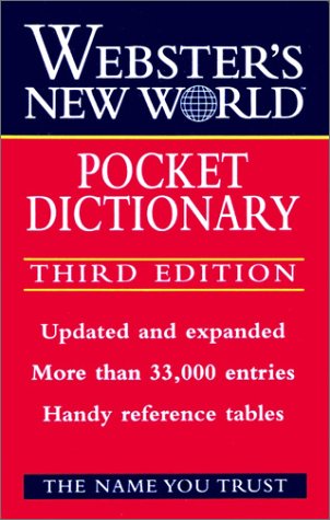 Stock image for Webster's New World Pocket Dictionary for sale by Better World Books