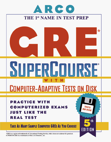 9780028619217: Gre Supercourse With Computer-Adaptive Tests on Disk: User's Manual