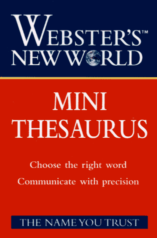 Webster's New World Mini Thesaurus (9780028620626) by Webster's New World Dictionary; Vedral PH.D., Joyce L; Webster