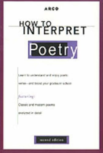 Stock image for Arco How to Interpret Poetry for sale by Wonder Book