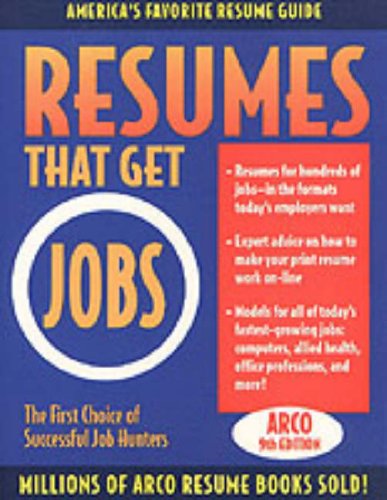 Beispielbild fr Resumes That Get Jobs 9E zum Verkauf von BooksRun