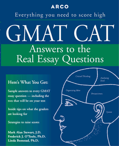 Beispielbild fr Gmat Cat: Answers to the Real Essay Questions zum Verkauf von Hawking Books