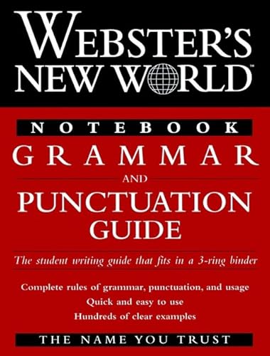 Stock image for Notebook Grammar & Punctuation Guide (Webster's New World) for sale by Ergodebooks