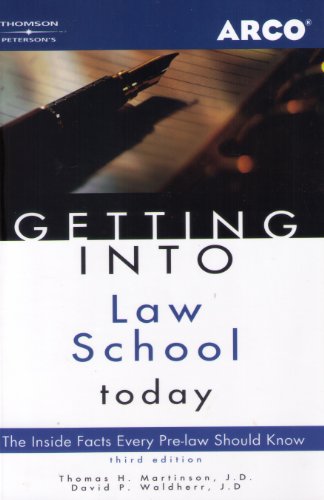 Imagen de archivo de Arco Getting into Law School Today a la venta por SecondSale