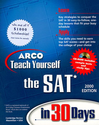 9780028625195: ARCO Teach Yourself the SAT in 30 Days