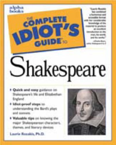 Beispielbild fr COMPLETE IDIOT'S GUIDE TO SHAKESPEAR zum Verkauf von WONDERFUL BOOKS BY MAIL