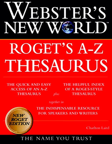 Imagen de archivo de WEBSTER'S NEW WORLD ROGET'S A-Z THESAURUS.;.QUICK & EASY ACCESS OF AN A-Z .NEW ROGET EDITION a la venta por WONDERFUL BOOKS BY MAIL