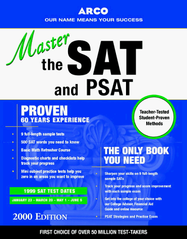 9780028632148: Master the SAT & PSAT 2000 ED