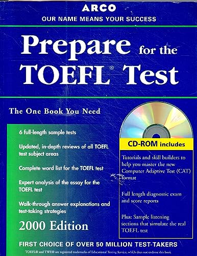 9780028632209: Arco Everything You Need to Score High on the Toefl: 2000 Edition With the Latest Information on the New Computer-Based Toefl