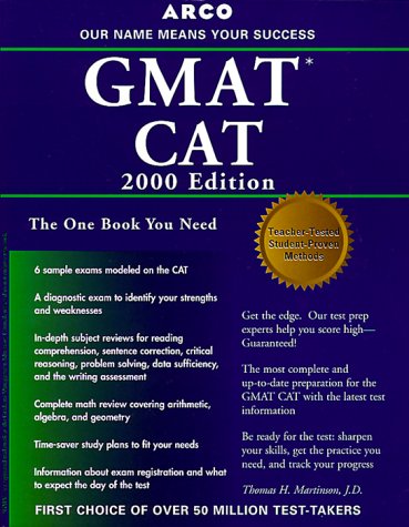 Stock image for Arco Everything You Need to Score High on the Gmat Cat 2000 for sale by HPB-Red