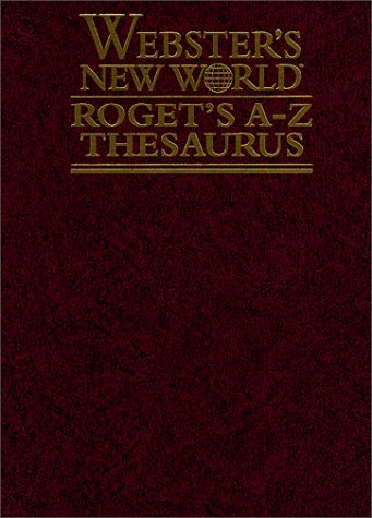 Imagen de archivo de Webster's New World Roget's A-Z Thesaurus a la venta por Better World Books: West