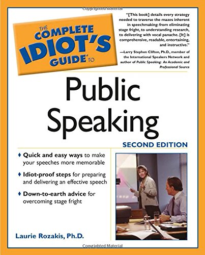 9780028633831: The Complete Idiot's Guide to Speaking in Public with Confidence