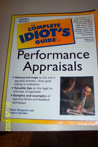 Imagen de archivo de The Complete Idiot's Guide to Performance Appraisals a la venta por BookHolders