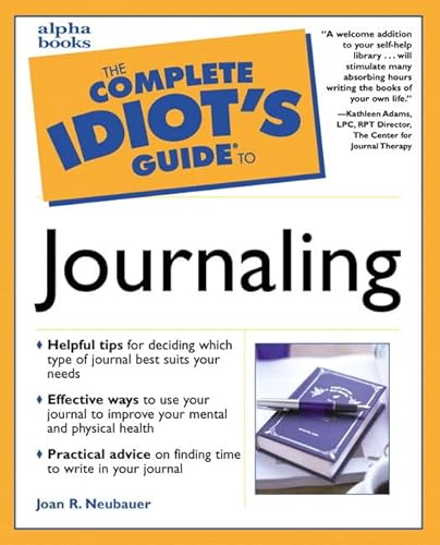 Imagen de archivo de The complete idiot's guide to journaling a la venta por Robinson Street Books, IOBA