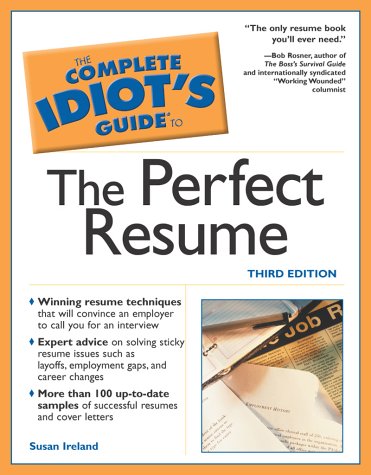 9780028644400: The Complete Idiot's Guide to Perfect Resume, 3E