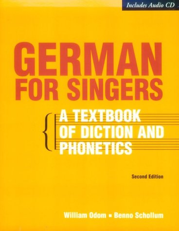Imagen de archivo de German for Singers (with CD-ROM) a la venta por Better World Books
