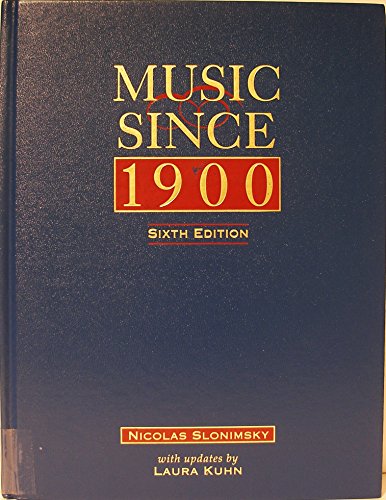 Imagen de archivo de Music since 1900 a la venta por Better World Books: West