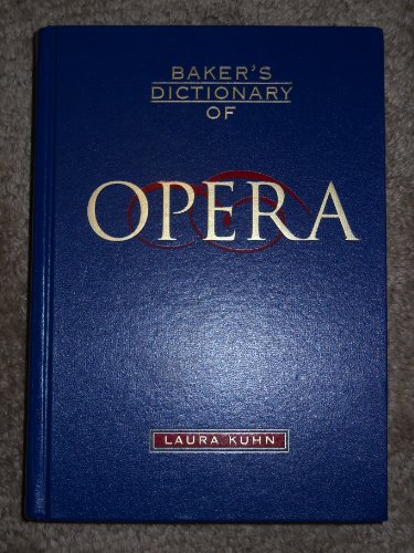 Imagen de archivo de Bakers Dictionary of Opera (1 Vol) a la venta por Wonder Book