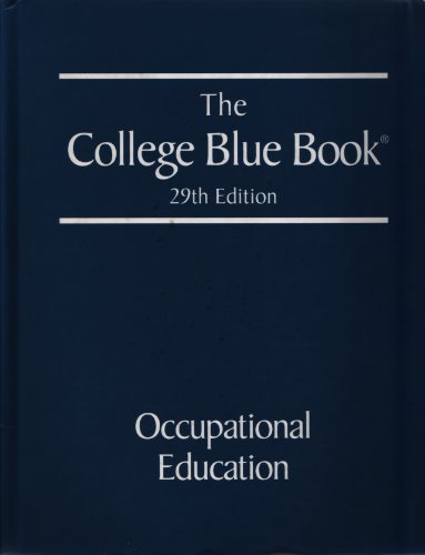 9780028656281: The College Blue Book, 29th Edition: Volume 4, Occupational Education