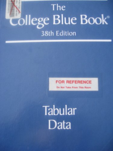 Imagen de archivo de The College Blue Book a la venta por Better World Books: West