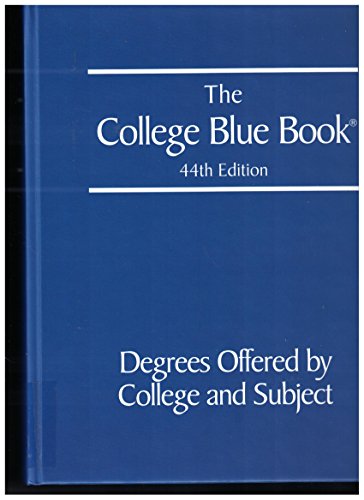 Beispielbild fr The College Blue Book - 44th Edition - Volume 3 - Degrees Offered by College and Subject zum Verkauf von Better World Books