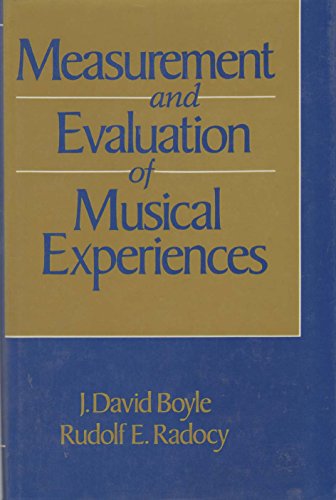 9780028703008: Measurement and Evaluation of Musical Experiences