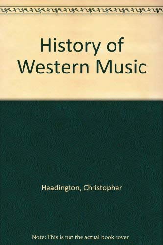 9780028710808: History of Western Music