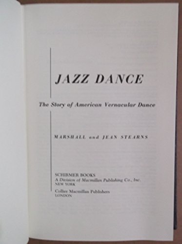 Beispielbild fr Jazz Dance zum Verkauf von HALCYON BOOKS