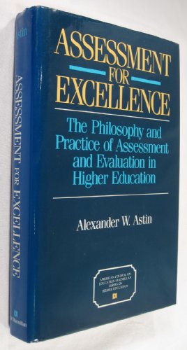 Imagen de archivo de Assessment for Excellence a la venta por Better World Books