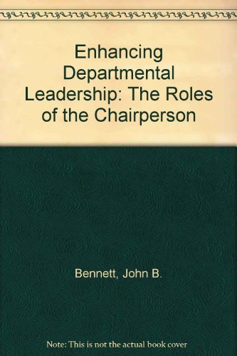 Imagen de archivo de Enhancing Departmental Leadership a la venta por Better World Books