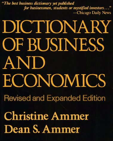 9780029014806: Dictionary of Business and Economics