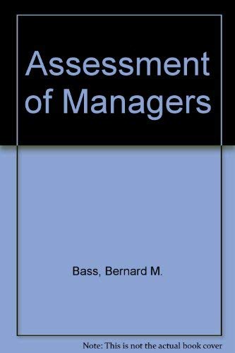 Stock image for Assessment of Managers. An International Comparison. for sale by Wissenschaftl. Antiquariat Th. Haker e.K