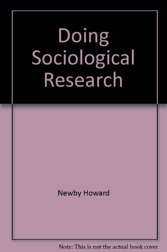 9780029023501: Doing Sociological Research