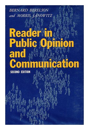 9780029028704: Reader in Public Opinion and Communication