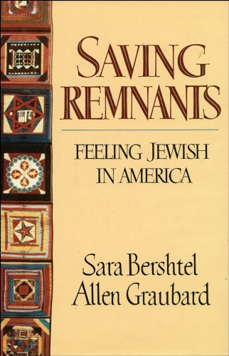 Stock image for Saving Remnants: Feeling Jewish in America for sale by HPB-Movies