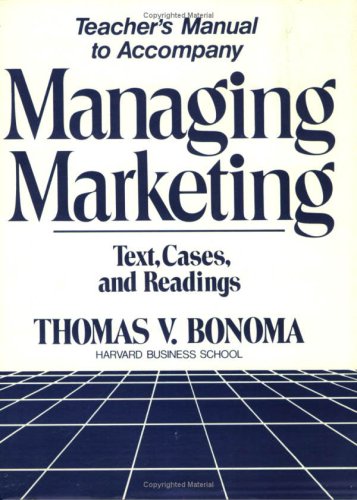 Imagen de archivo de Managing Marketing: Text, Cases, and Readings a la venta por BookDepart