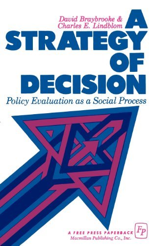 9780029046005: A Strategy of Decision: Policy Evaluation as a Social Process[ A STRATEGY OF DECISION: POLICY EVALUATION AS A SOCIAL PROCESS ] By Braybrooke, David ( Author )Jun-19-1970 Paperback