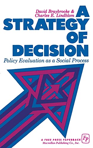 Imagen de archivo de A Strategy of Decision: Policy Evaluation as a Social Process a la venta por books4u31