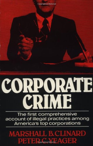 Beispielbild fr Corporate Crime zum Verkauf von Half Price Books Inc.